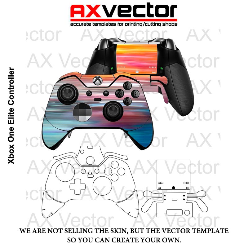 xbox-one-elite-controller-vector-template-accurate-contour-cut-for-skins