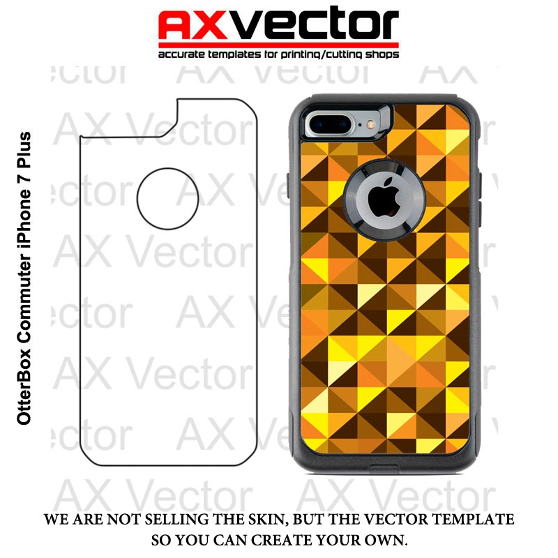 OtterBox Commuter iPhone 7 Plus Vector Template